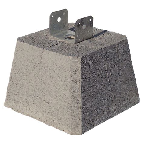 cement block with metal bracket|home depot concrete footing blocks.